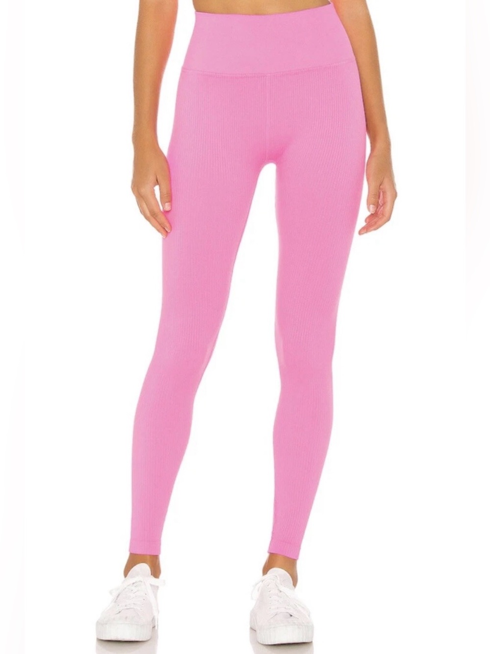 Spiritual Gangster Women’s Pink Ribbed Leggings